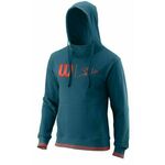 Muška sportski pulover Wilson Bela PO Hoody Slimfit - blue coral