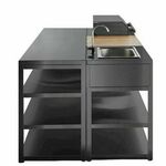 MyOutdoorKitchen Nordic linija pomoćni stolić s policama 7979