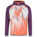 Muška sportski pulover Head Topspin Hoodie - flamingo/print vision