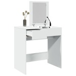 vidaXL Toaletni stolić s ogledalom bijeli 73 x 46,5 x 120 cm