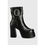 Čizme Steve Madden Siren Bootie SM11002628 SM11002628-017 Black Leather