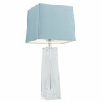 ARGON 3839 | Lille-AR Argon stolna svjetiljka 54cm sa prekidačem na kablu 1x E27 krom, prozirno, plavo