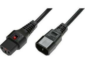 Microconnect PC1022 Kabel za napajanje Crni 3m C14 spojnica C13 spojnica EFB Elektronik struja priključni kabel 3 m crna