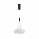 NOVA LUCE 9061433 | Nuvole Nova Luce visilice svjetiljka s mogućnošću skraćivanja kabla 1x LED 2240lm 3000K crno mat, opal