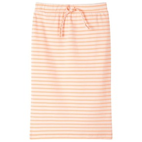 VidaXL Dječja ravna suknja s prugama fluorescentno narančasta 116
