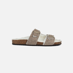 Beige women's slippers Geox Brionia - Women's smeđa
