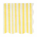 Papirnati ubrusi u setu 16 kom Yellow Stripe – Meri Meri