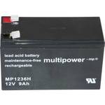 multipower PB-12-9-6,35 MP1236H olovni akumulator 12 V 9 Ah olovno-koprenasti (Š x V x D) 151 x 102 x 65 mm plosnati priključak 6.35 mm bez održavanja, nisko samopražnjenje