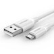 Kabel UGREEN, Micro USB (M) na USB 2.0 A (M), bijeli, 1.5m