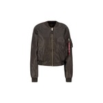 ALPHA INDUSTRIES Prijelazna jakna 'MA-1 FL' smeđa / krvavo crvena / bijela 19229313