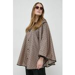 Jakna Liu Jo za žene, boja: bež, za prijelazno razdoblje, oversize