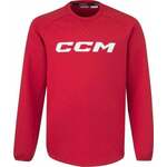 CCM Locker Room Fleece Crew SR Red XS SR Duksa za hokej