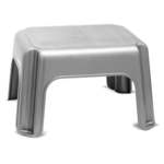 Siva stolica Addis Step Stool Metallic