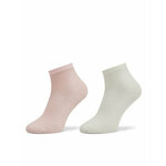 Set od 2 para niskih ženskih čarapa Tommy Hilfiger 373001001 Pink Combo 033