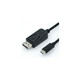 Roline USB-C - DisplayPort kabel, M/M, 1.0m, crni 11.04.5845-10
