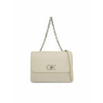 Torbica Calvin Klein Re-Lock Double Gusett Bag_Jcq K60K611877 Dk Ecru Jacquard Mono PC4