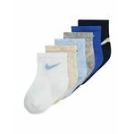 Nike Sportswear Čarape 'SWOOSHFETTI' pijesak / plava / svijetloplava / siva melange / crna / bijela