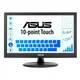 Asus VT168HR monitor, TN, 15.6", 16:9, 1366x768/1388x768, 60Hz, HDMI, VGA (D-Sub), USB, Touchscreen