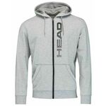 Muška sportski pulover Head Club Fynn Hoodie FZ M - grey melange