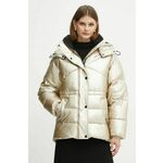 Jakna Karl Lagerfeld za žene, boja: zlatna, za zimu, oversize, 246W1504
