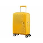 American Tourister Soundbox Spinner EXP 55/20 Cabin Kofer s 4 kotača-Proširiv Golden Yellow 35,5/41 L