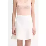 Guess Mini suknja W5GD87 WH610 Écru Regular Fit