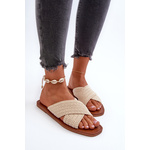 BIG STAR SHOES Women's Flat Sandals Big Star tamnocrvena
