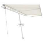 vidaXL Samostojeća automatska tenda 400 x 350 cm krem