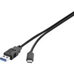 Renkforce USB 3.1 (gen 2) [1x USB 3.2 gen.. 2 utikača A (USB 3.1) - 1x muški konektor USB-C™] 1.80 m crna pozlaćeni kontakti Renkforce USB kabel USB 3.2 gen. 1 (USB 3.0) USB-A utikač, USB-C™ utikač 1.80 m crna pozlaćeni kontakti RF-4381083