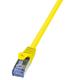 Patch kabel S/FTP 1m, Cat 6A, LSZH, Logilink CQ3037S, žuta