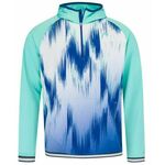 Muška sportski pulover Head Topspin Hoodie - turquoise/print vision