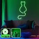 Opviq dekorativna zidna led svjetiljka, Daisy the Cat - Medium - Green