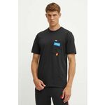 Pamučna majica adidas za muškarce, boja: crna, s aplikacijom, IW2639