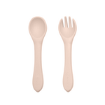 Petite&amp;Mars Take&amp;Match Silicone Cutlery pribor Desert Sand 6 m+ 2 kom