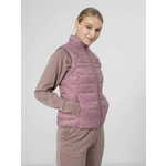 Women's quilted vest 4F roze