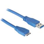 Delock USB kabel USB 3.2 gen. 1 (USB 3.0) USB-A utikač, USB-Micro-B 3.0 utikač 5.00 m plava boja pozlaćeni kontakti, ul certificiran