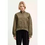 Bomber jakna MM6 Maison Margiela boja: zelena, za prijelazno razdoblje, S52AM0315.M35257