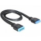 Kabel DELOCK, USB 3.0 19-pin (M) na (Ž), produžni, 45cm