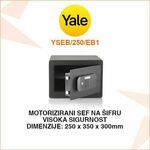 YALE MOTORIZIRANI SEF NA ŠIFRU VISOKE SIGURNOSTI YSEB/250/EB1